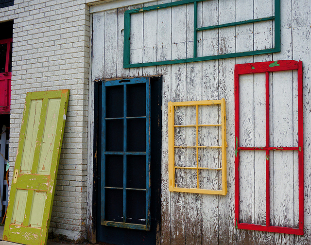 windows on top of garage door