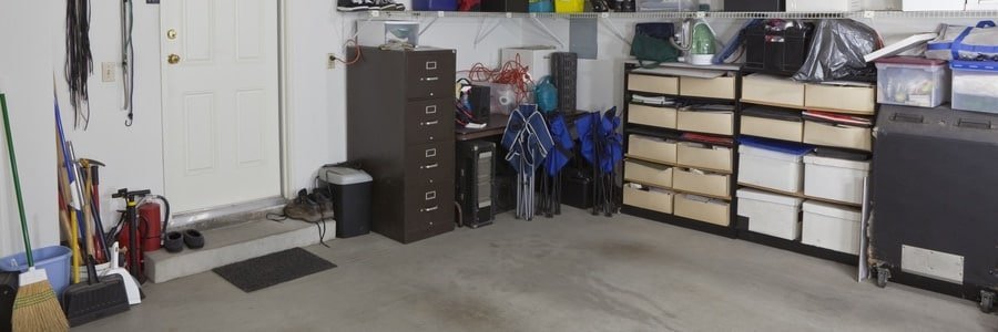 suburban home garage